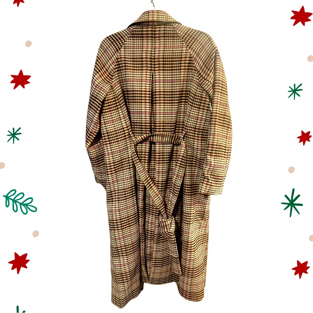 Ann Taylor Mac Belted Plaid Coat - Medium - Picture 8 of 10